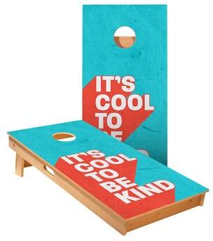 Skip's Garage Cool To Be Kind Cornhole Boards