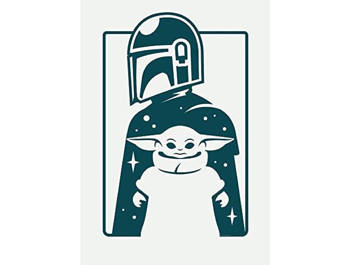 Komar Mandalorian The Child and Father – Taille : 50 x 70 cm Décoration murale (sans cadre)