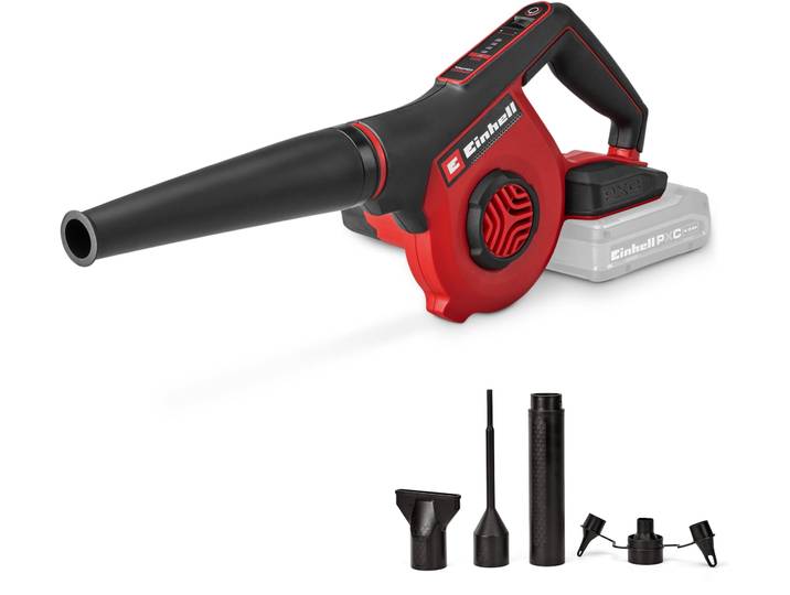 Akku-Laubbläser EINHELL TE-CB 18/270 Li - Solo , rot (schwarz, rot), B:15,5cm H:21cm L:49,5cm, Kunststoff, Laubsauger, Akku-Laubbläser, ohne Akku und Ladegerät