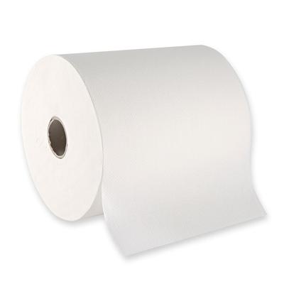HYGOCLEAN Papierhandtuchrolle 2-lagig Außenabwicklung Zellulose Weiss 6 Rollen Breite 22 cm 180 Laufmeter