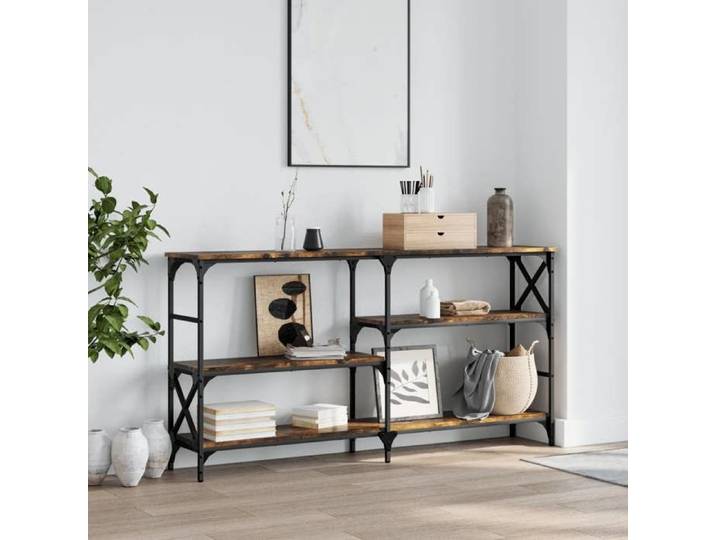 Petite Table basse NANAS Neuf Table console (1 PC) chêne fumé 150x29x76 5 cm bois d'ingénierie &1130