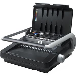 GBC Bindegerät CombBind C340, A4, manuell, Plastikbindegerät, 21 Ringe, bindet 450 Blatt