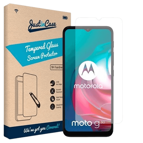 Just in Case Gehärtetes Glas Clear Displayshutzfolie Motorola Moto G10/G30