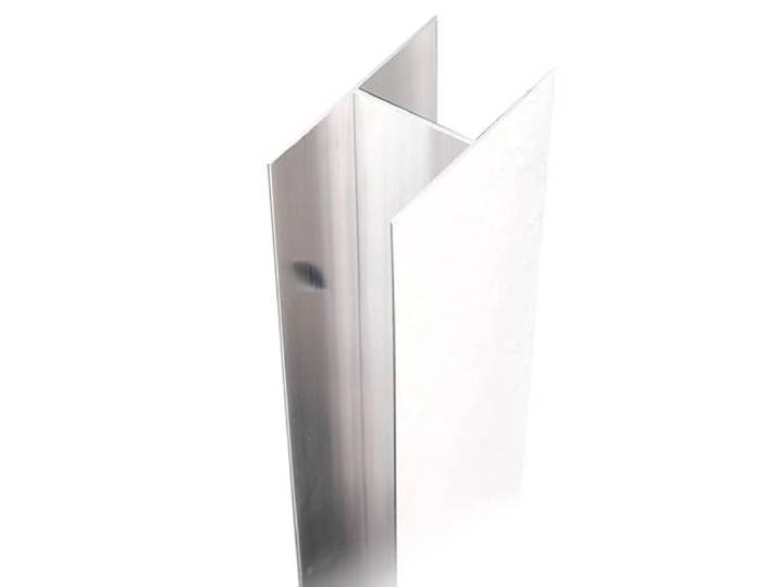 Kiamami Valentina - Profil de compensation pour porte de douche Niche Convient pour salles de bains modernes Facile à installer Matériaux résistants Longueur réglable Finition chromée