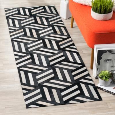 SAFAVIEH Handmade Studio Leather Niva Modern Leather Rug