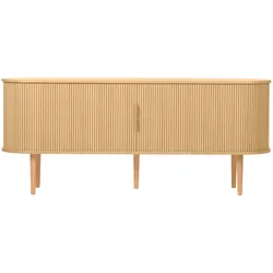 Helle Eiche Vintage-Buffet mit 2 Schiebetüren und Stauraum L180 cm EPIC