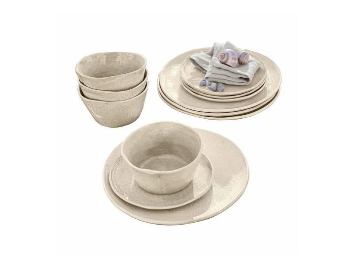 Mirabeau Geschirr-Set Geschirr 12er Set Luganville beige, Steinzeug, none