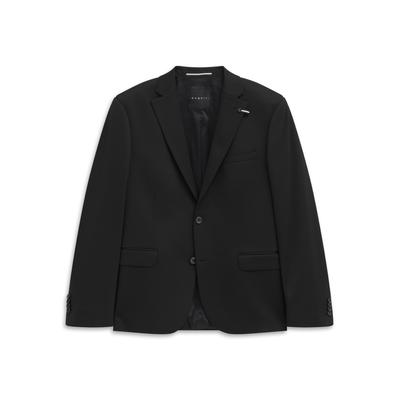 Anzugsakko BUGATTI "Regular Fit", Herren, Gr. 102, 290, schwarz, 66% Polyester, 21% Viskose, 10% Polyamid, 3% Elasthan, unifarben, regular fit, Sakkos, Jersey-Artikel mit Stretch