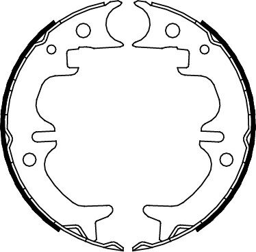 Triscan Bremsbackensatz, Feststellbremse 8100 13030 Für Toyota