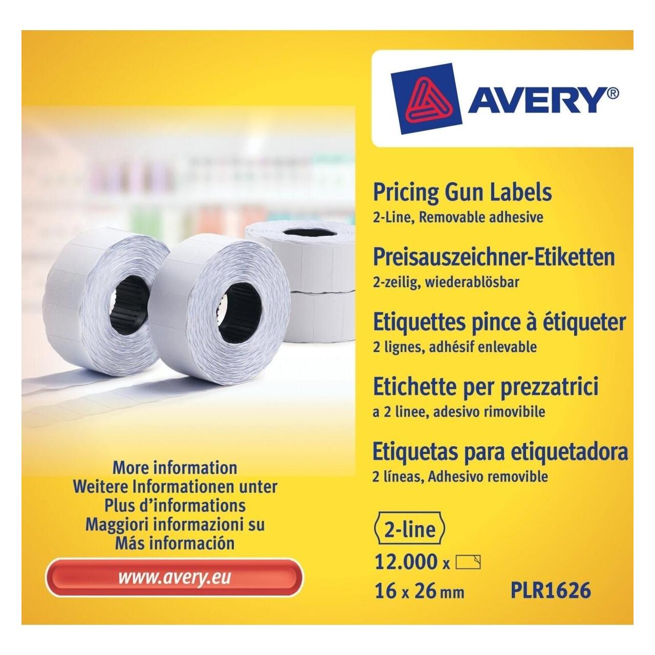 Avery Preisauszeichner-Etiketten (PLR1626)