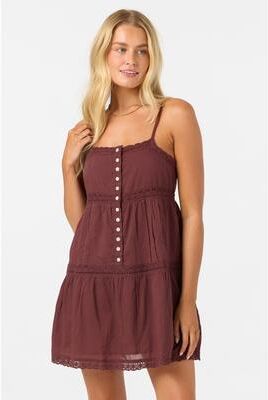 O'Neill s Allister Short Dress in Chocolate, Size Large