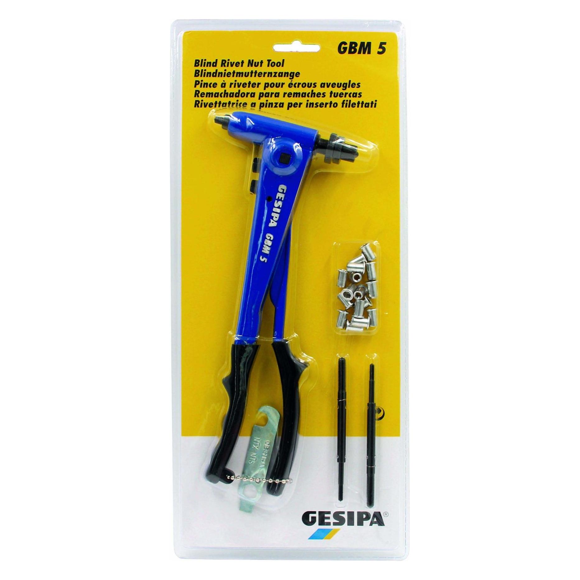 Gesipa Blindnietmuttern-Zange GBM5 (5013656230023)