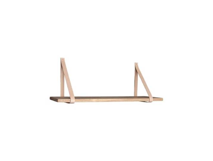 House Nordic Wandregal Forno Leder Natur/Braun 80 cm Holz Regal