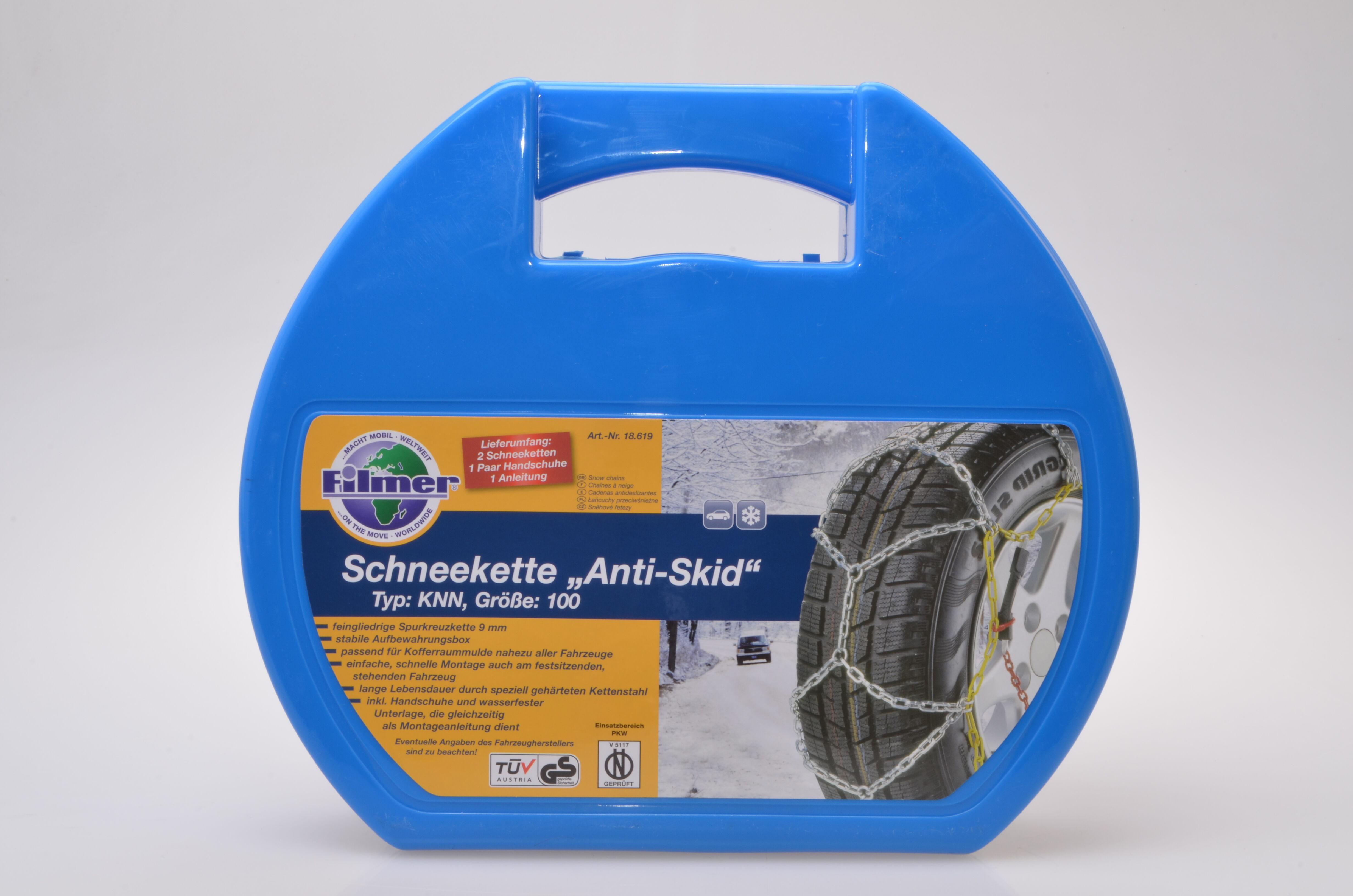 Filmer Schneekette Paar Schneeketten Pkw 9mm 18619