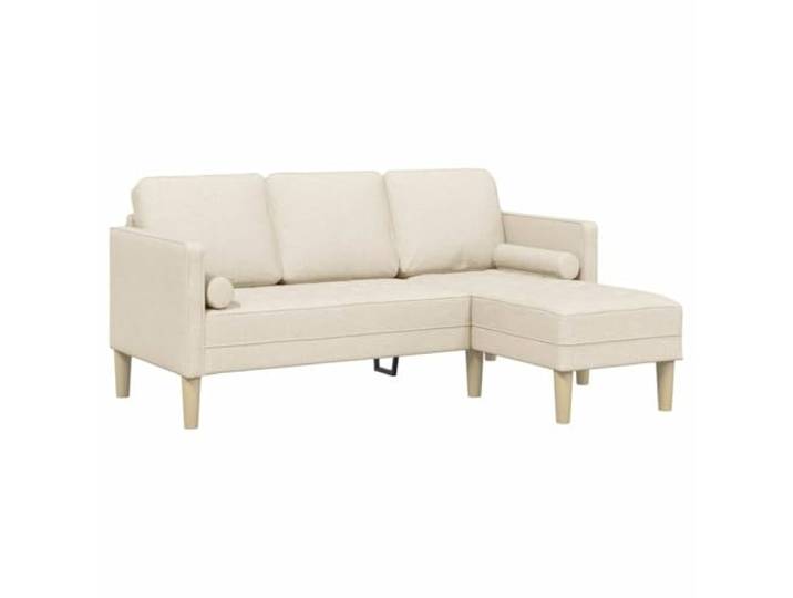 KUTYWEXFM Modernes 3-Sitzer Sofaset L-Form Ecksofa mit Leinenbezug Flexibles Modulsofa für Wohnzimmer und Gästezimmer mit flachen Armlehnen und atmungsaktivem Stoffbezug.