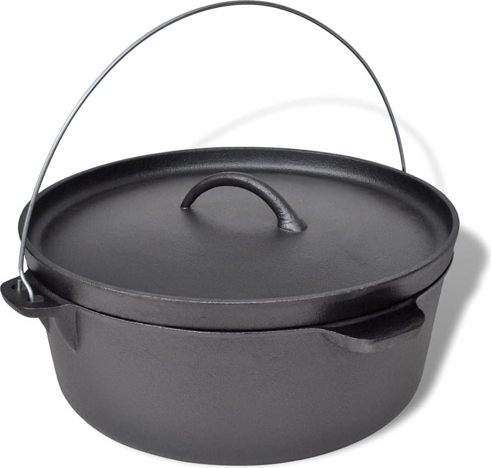 vidaXL Nederlandse oven van 11,3 liter met accessoires