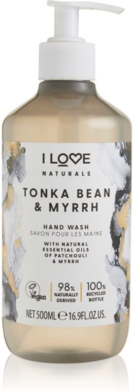 I Love Naturals Tonka Bean & Myrrh savon liquide mains 500 ml