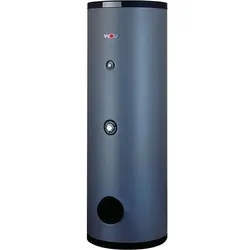 Wolf Sem Warmwasser-Solarspeicher 2444810 1000 I, mit 2 Glattrohr-Wärmetauschern, silber