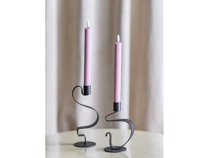 LED Kerze Ponza 2er-Set 2 x 25 x 2cm Rosa