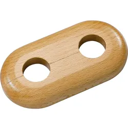 Holz-Einzelrosette Typ Schwarzwald Buche - 19 mm