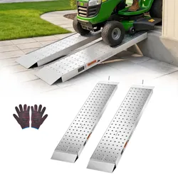 VEVOR Auffahrrampen 2 Stk. Laderampen 1396 x 304 mm, Anhängerrampen mit Antirutschplatten & 1360 kg Gesamttragfähigkeit, Verladerampen Aluminiumrampen für Motorräder Rasenmäher Traktoren Anhänger