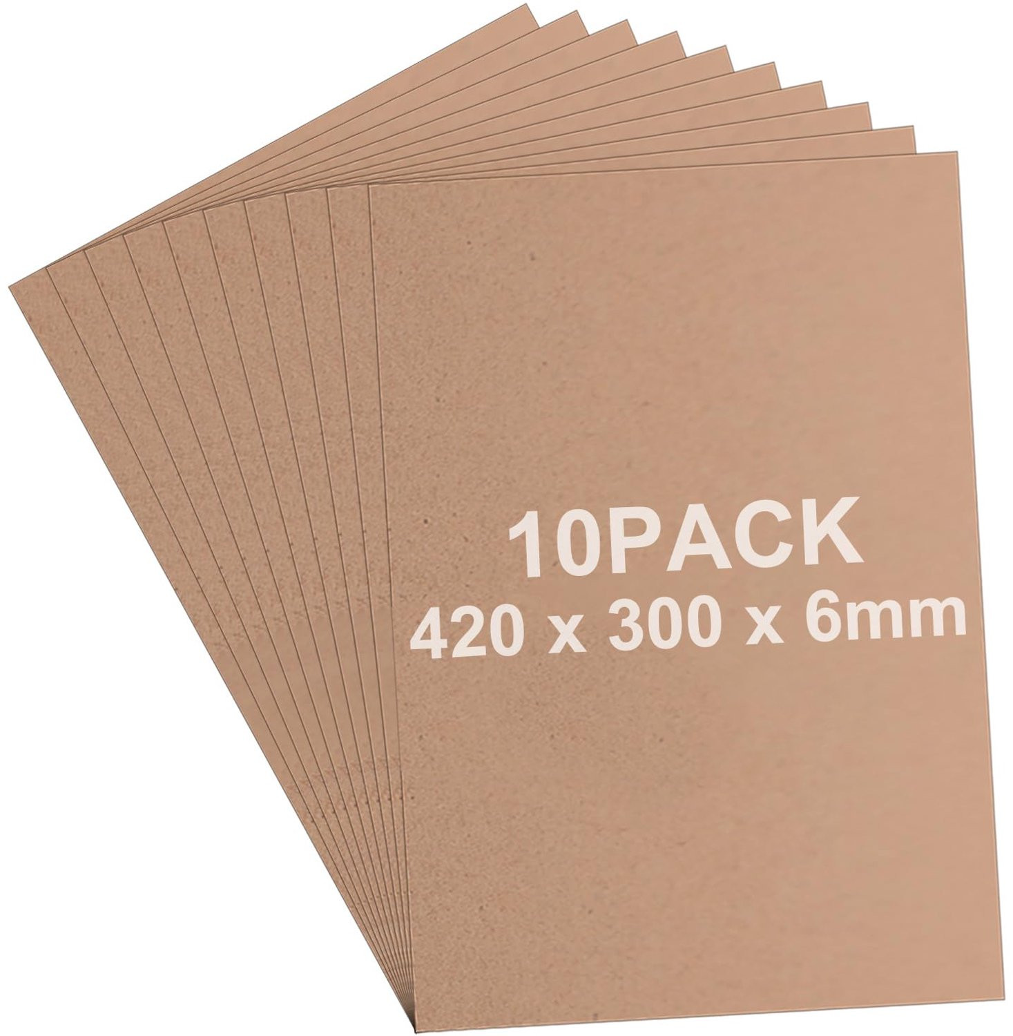 MDF-houten planken A3, 6 mm dik, blanco MDF-platen voor knutselprojecten