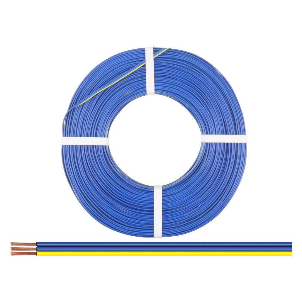 Donau Elektronik 325-223-50 Litze 3 x 0.25mm² Blau, Gelb 50m (50 m) (325-223-50)