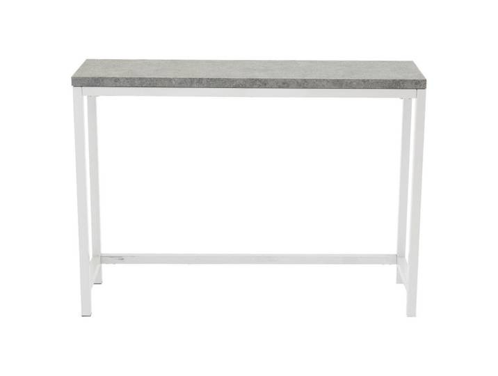 Livetastic Beistelltisch, Weiß, Hellgrau, Metall, rechteckig, eckig, 30x80x110 cm, einfacher Aufbau, Wohnzimmer, Wohnzimmertische, Beistelltische, Beistelltische Metall