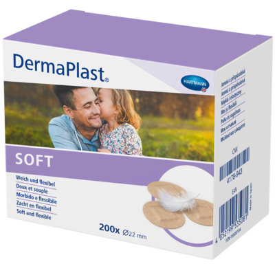 PAUL HARTMANN AG DERMAPLAST SOFT Spots Pflaster rund 22 mm 200 St 16600104