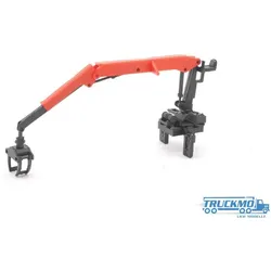Scaletrucks Bausatz Holz Ladekran rot/schwarz ST-0503