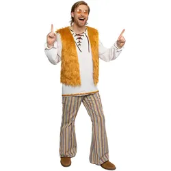Metamorph Hippie Kostüm Mann Fasching Karnevalskostüm Herren (M)