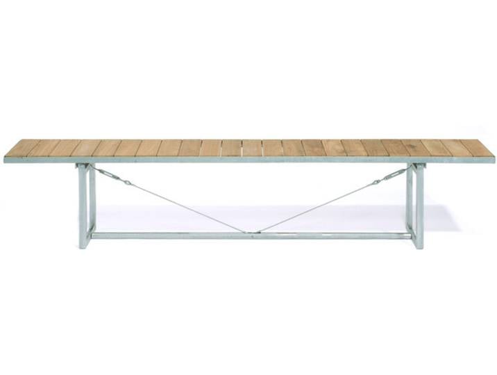 Jan Kurtz Möbel Sitz-Bank Jever braun, Designer Marcus Hofbauer, 220x45x35 cm
