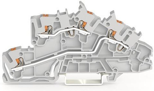 WAGO Connecteur d’étage d’installation 2203-7642 Push-in CAGE CLAMP gris (2203-7642)