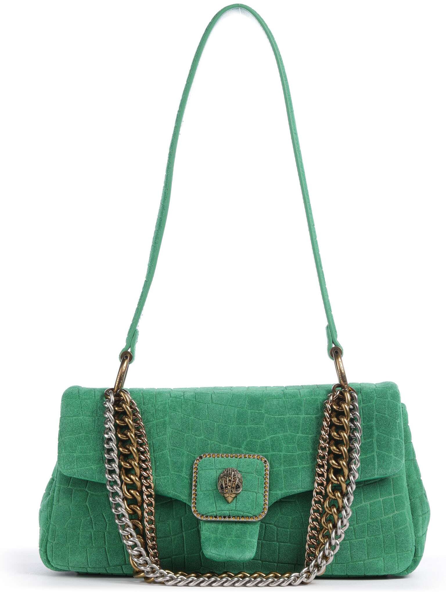 Kurt Geiger Pimlico Schultertasche aus Leder, grün