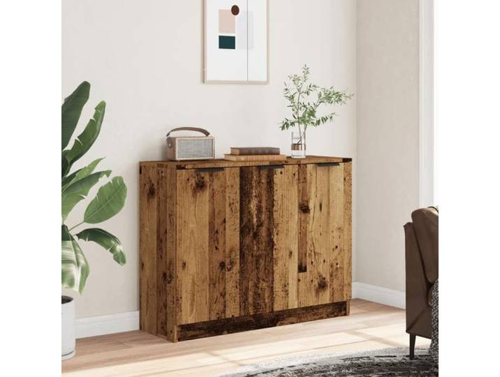 Elégant Buffet - vieux bois - 90 5x30x70 cm - bois d'ingénierie - Meuble de Rangement Vitrine &7562519