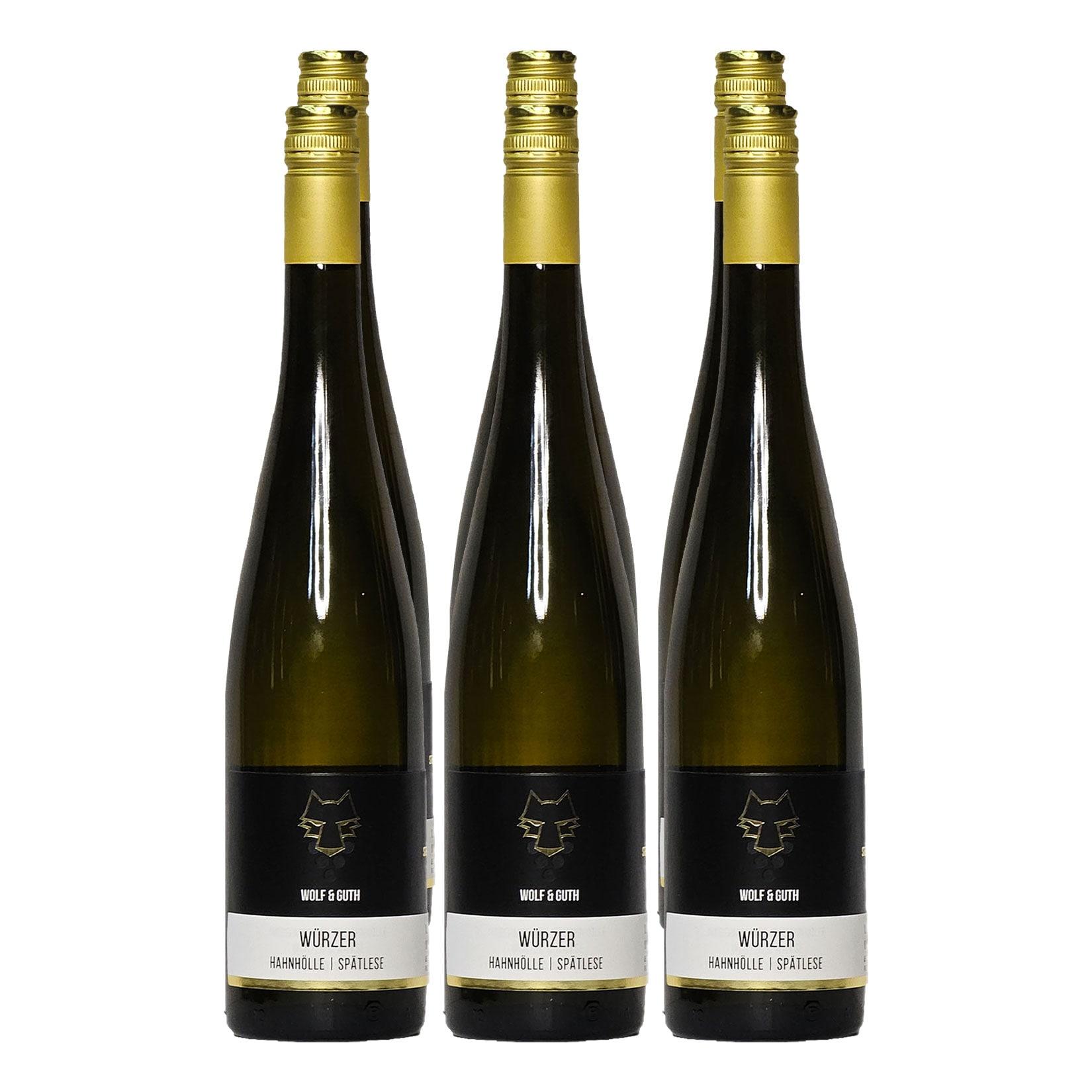 Weingut Wolf & Guth Niedermoscheler Hahnhölle Würzer Spätlese 10,0 % vol 6 x 0,75 Liter