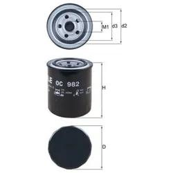 Ölfilter MAHLE OC 982