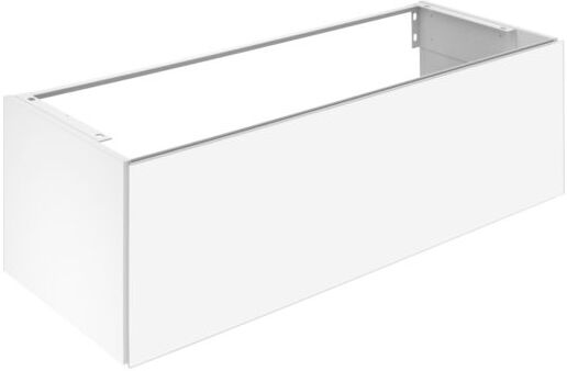 Keuco X-Line Waschtisch-Unterschrank 33181140000 Dekor trüffel seidenmatt, Glas trüffel klar, 120x40x49cm