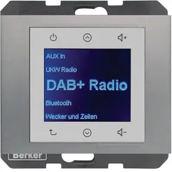 Berker 29847004 Radio Touch UP DAB+ K.x edelstahl