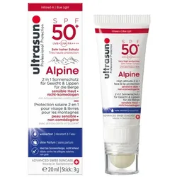 ULTRASUN Alpine Creme SPF 50+ 2in1 Gesicht+Lippen 20 ml