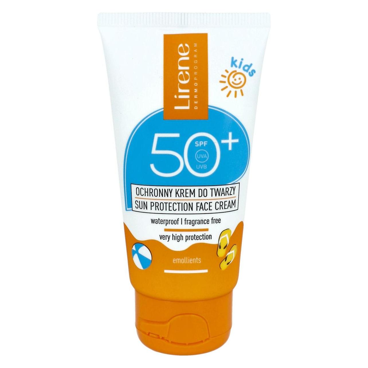 Lirene Sun Kids Protective Face Cream For Children Spf50 50Ml (SPF 50, 50 ml) (10E31109)