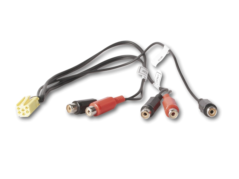 CHP 6 pol. Mini ISO-Stecker auf 5-Cinch Buchsen