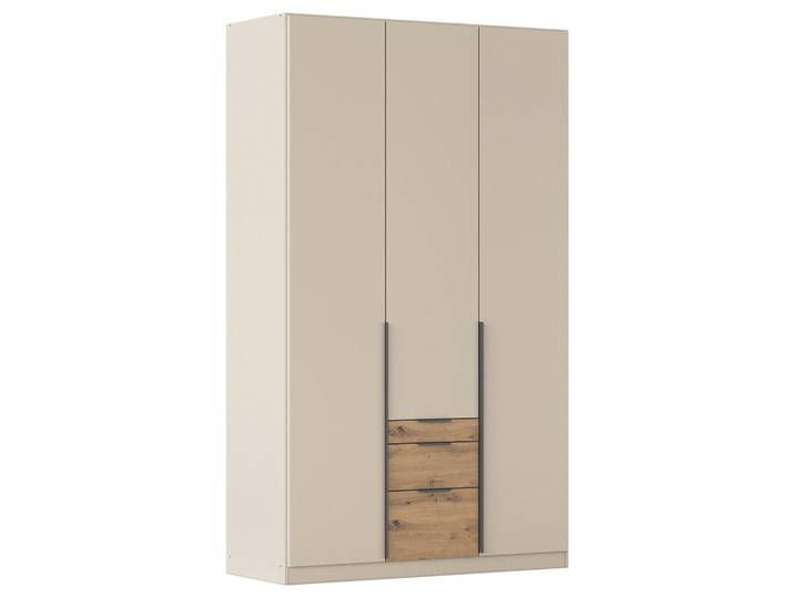 Drehtürenschrank mit Schublade 136cm Alabama Champagner/Eiche