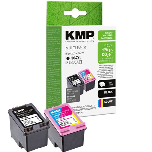 KMP H175VX Vorteilspack BK/Color komp. m. HP N9K08AE/N9K07AE