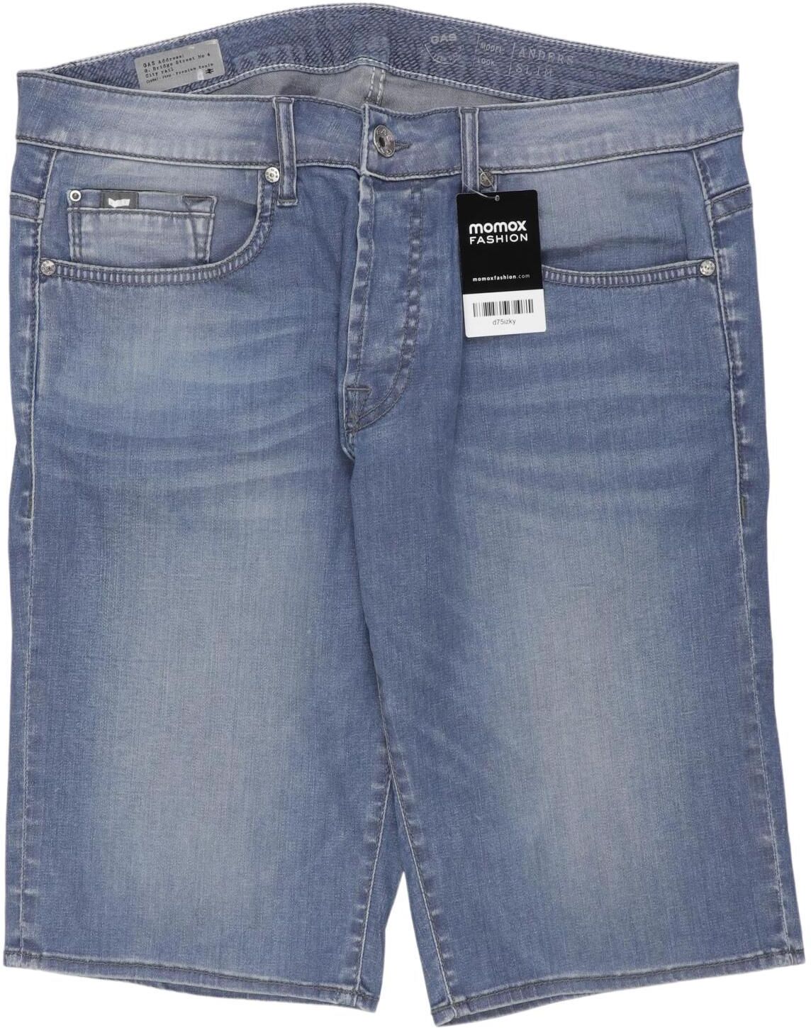 GAS Damen Shorts, Blau, Gr. W36, Baumwolle / Elasthan - Second Hand