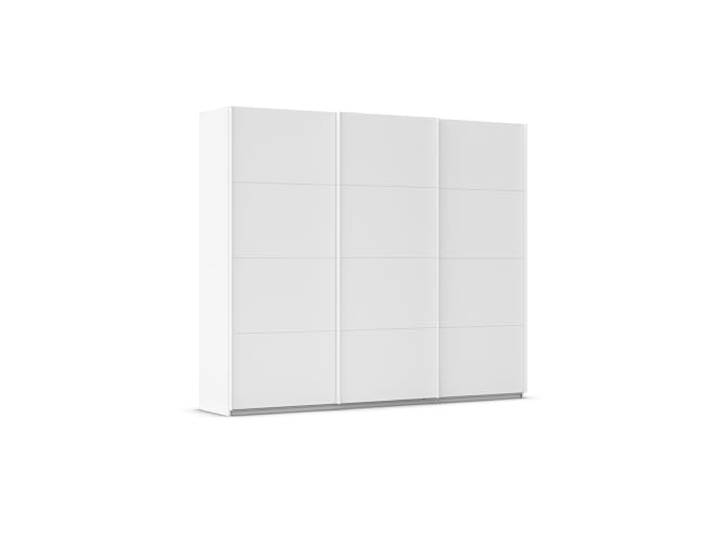 Rauch Möbel KULMBACH, Schwebetürenschrank, Farbe Weiß, Breite 271 cm Kleiderschrank mit Schwebetüren, Schiebetüren, 3-türig, Zubehör Basic, für Schlafzimmer, Jugendzimmer, Garderobe, Flur