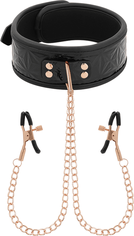 Begme black edition Collier avec pinces à tétons