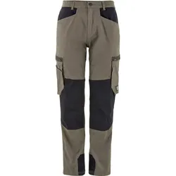 Bundhose "CARGO WORK" Baumwoll-Stretch - 42 - schlamm/schwarz