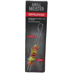Grillmeister Doppelspiesse 4 Stück