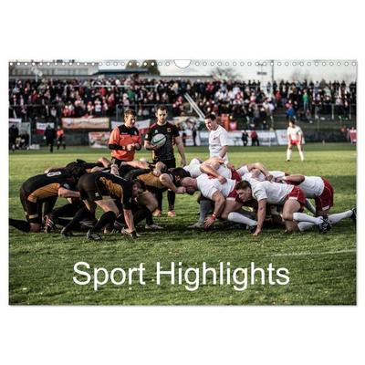 Sport Highlights (Wandkalender 2026 DIN A3 quer), CALVENDO Monatskalender